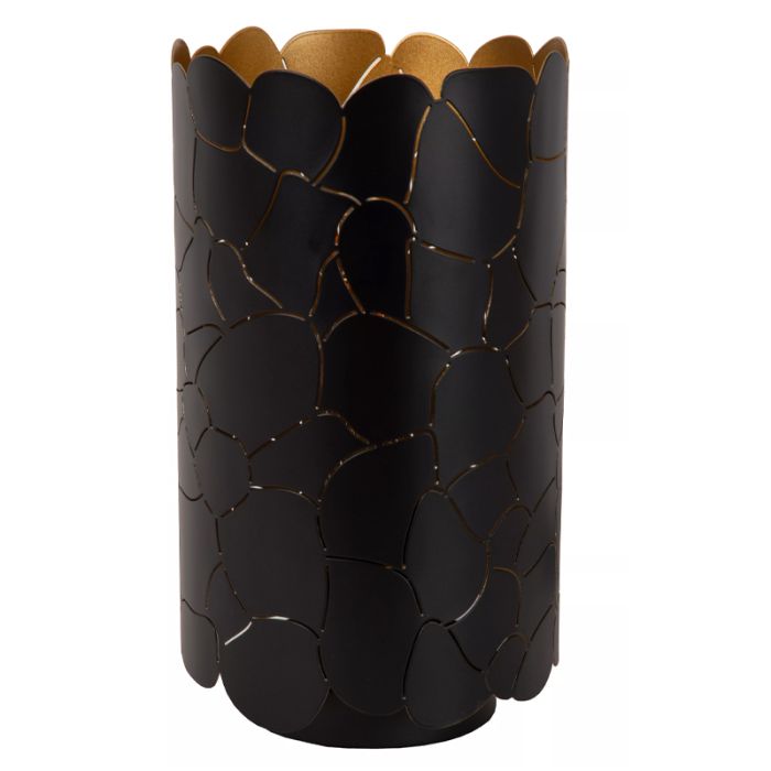 Schwarze Tischleuchte Modern, Almelo, mit Schalter