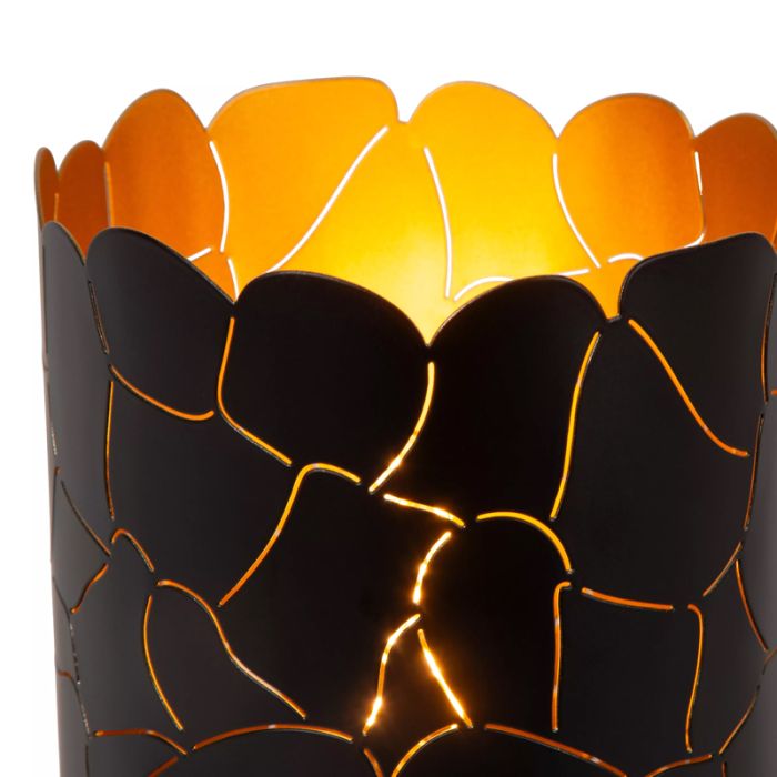 Schwarze Tischleuchte Modern, Almelo, mit Schalter