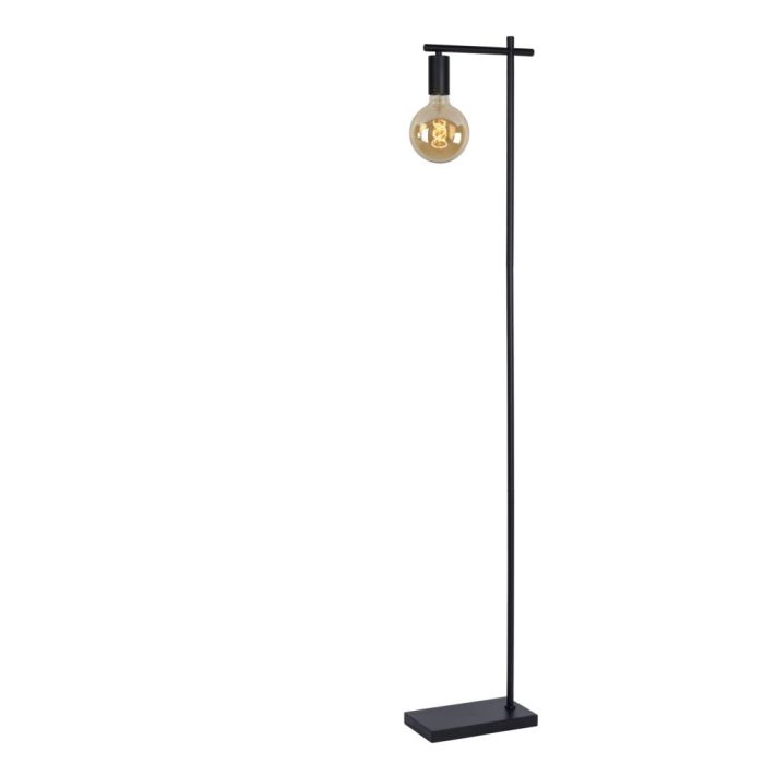 Schwarze Stehlampe Modern, Leanne, mit Schalter