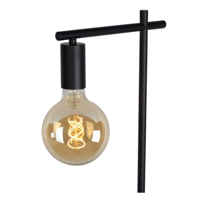 Schwarze Stehlampe Modern, Leanne, mit Schalter