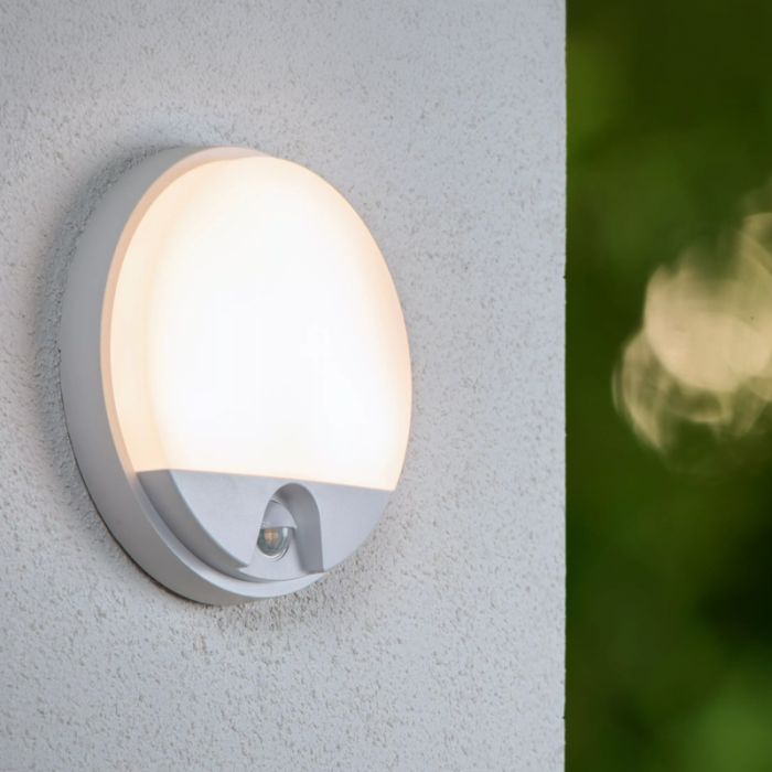 Weiße Wandleuchte Badezimmer Modern, Hups Ir, 10W, 3000K LED, IP54