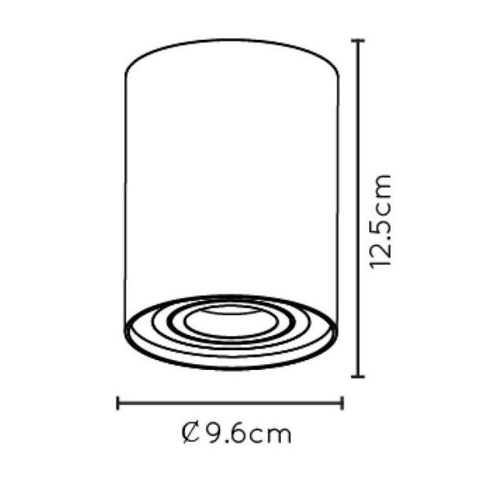 Schwarze Deckenstrahler Modern, Tube