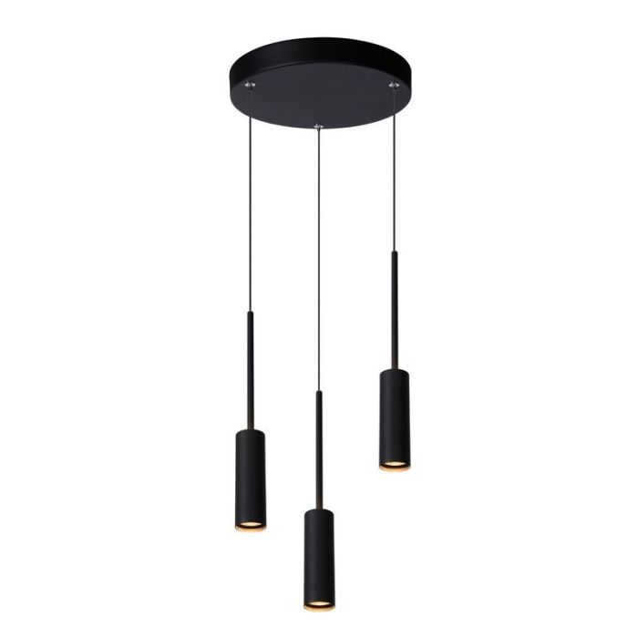 Schwarze Pendelleuchte Modern, Tubule