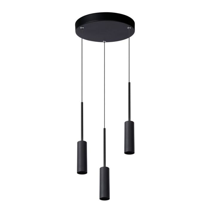 Schwarze Pendelleuchte Modern, Tubule