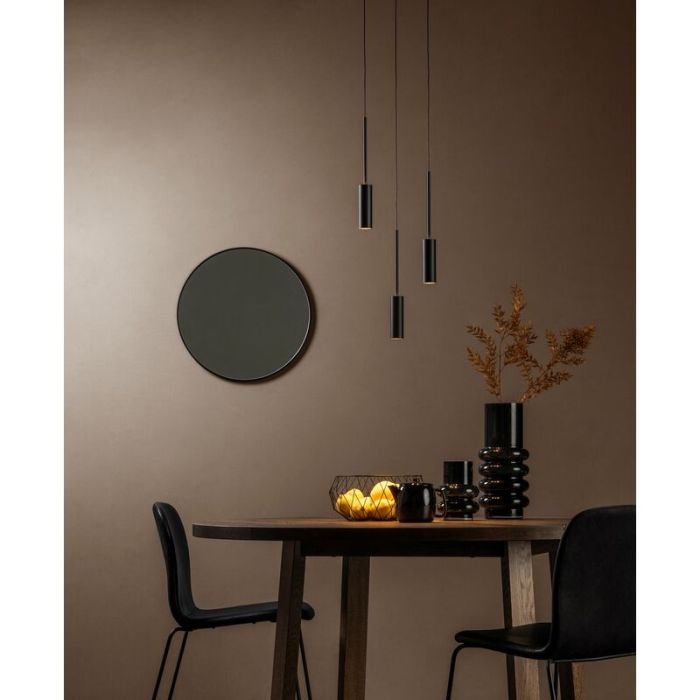 Schwarze Pendelleuchte Modern, Tubule