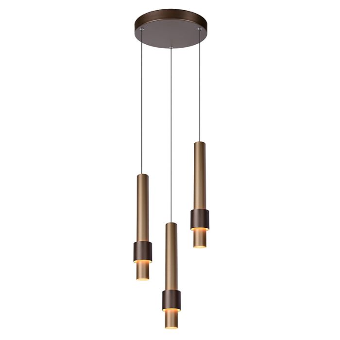 Braune Pendelleuchte Modern, Margary, 4W, 2700K LED