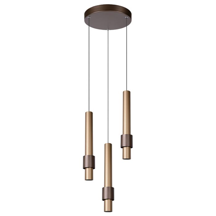 Braune Pendelleuchte Modern, Margary, 4W, 2700K LED
