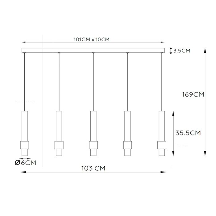 Schwarze Pendelleuchte Modern, Margary, 4,2W, 2700K LED