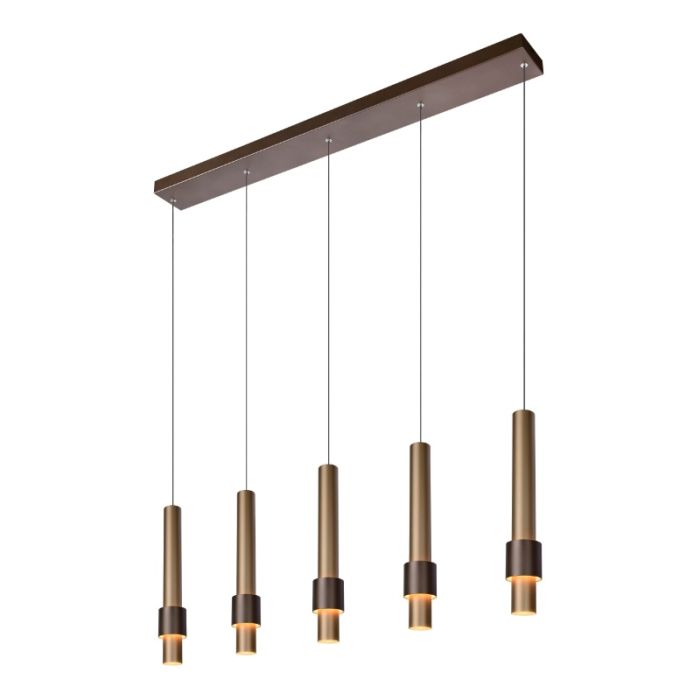Braune Pendelleuchte Modern, Margary, 4,2W, 2700K LED