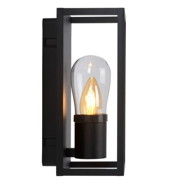 Schwarze Wandleuchte Modern, Carlyn, IP54