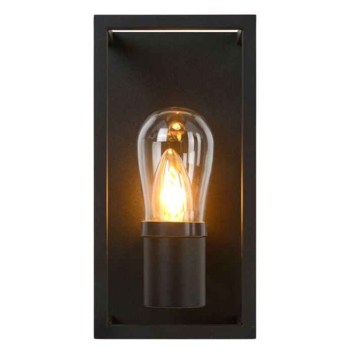 Schwarze Wandleuchte Modern, Carlyn, IP54