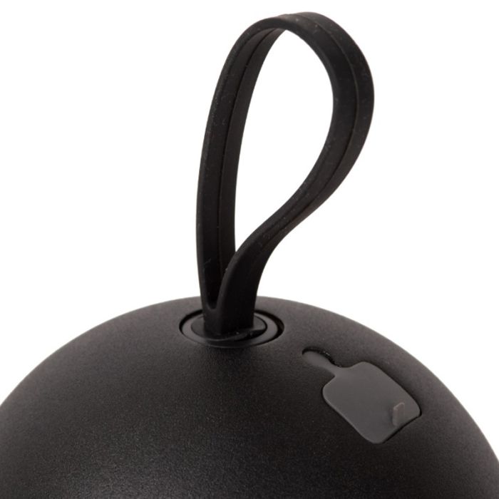 Schwarze aufladbare Wandleuchte Modern, Lunex, 2W, 3000K LED, IP54, mit Schalter