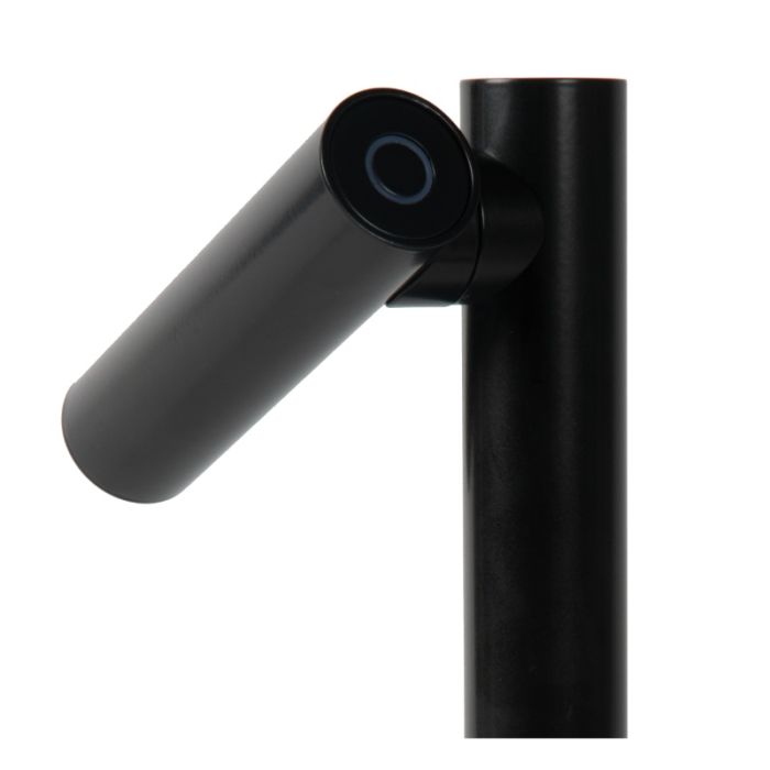 Schwarze aufladbare Tischlampe Modern, Antrim, 2,2W, 2700K LED, IP54, mit Touch-Dimmer