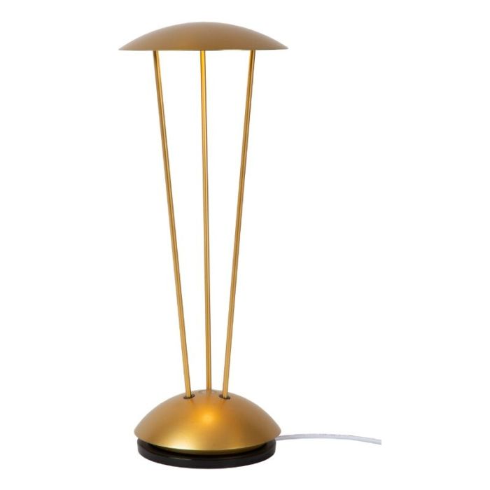 Messing aufladbare Außen Tischlampe Modern, Renee, 2,2W, 2700K LED, IP54, mit Touch-Dimmer