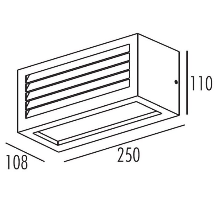 Anthrazit Außenleuchte Modern, Dimo, IP54