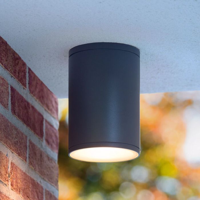 Anthrazit Außenleuchte Modern, Tubix, IP54
