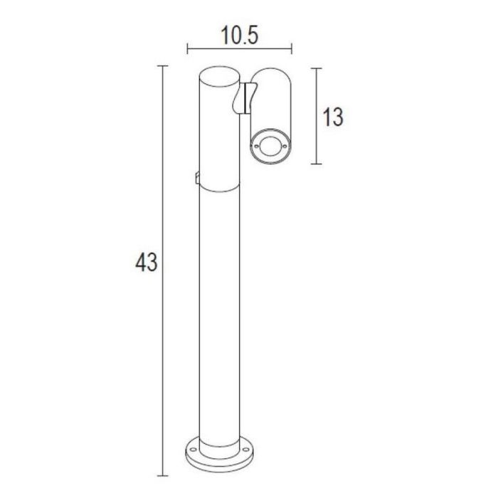 Anthrazit Außenleuchte Modern, Tatum, 4,5W, 3000K LED, IP65