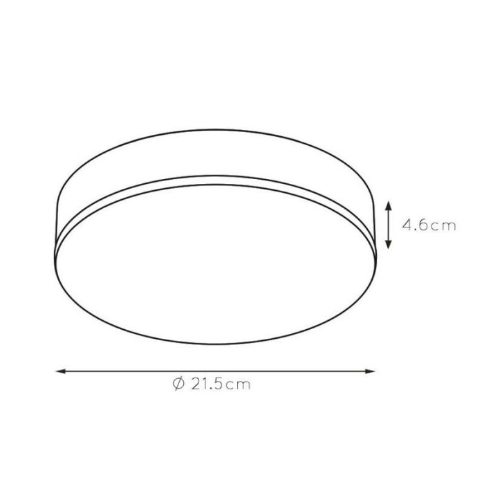 Weiße Deckenlampe Modern, Ceres, 30W, 3000K LED, IP44