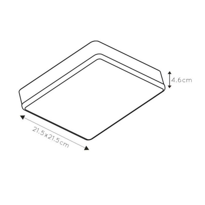 Weiße Deckenlampe Modern, Ceres, 30W, 3000K LED, IP44