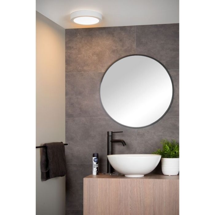 Weiße Deckenlampe Modern, Brice, 15W, 3000K LED, IP44
