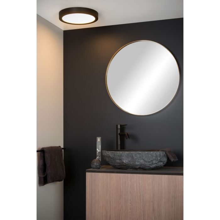 Schwarze Deckenlampe Modern, Brice, 30W, 3000K LED, IP44