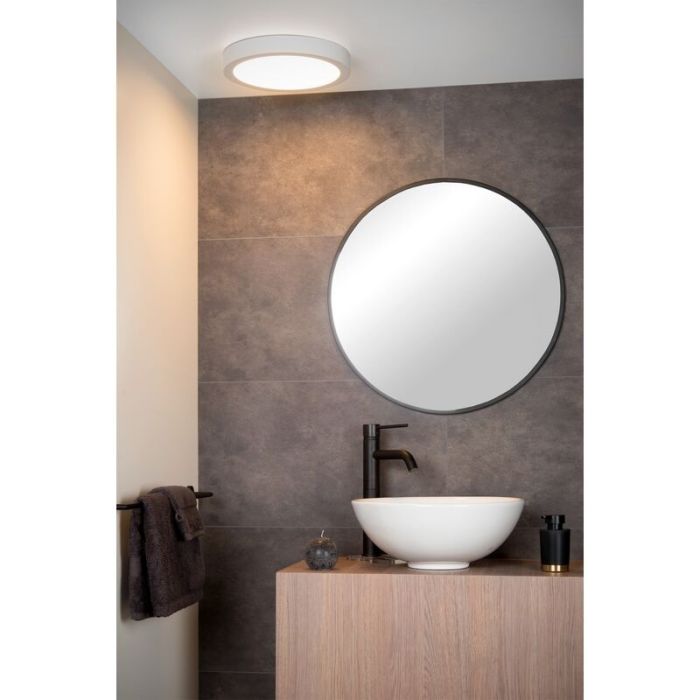 Weiße Deckenlampe Modern, Brice, 30W, 3000K LED, IP44