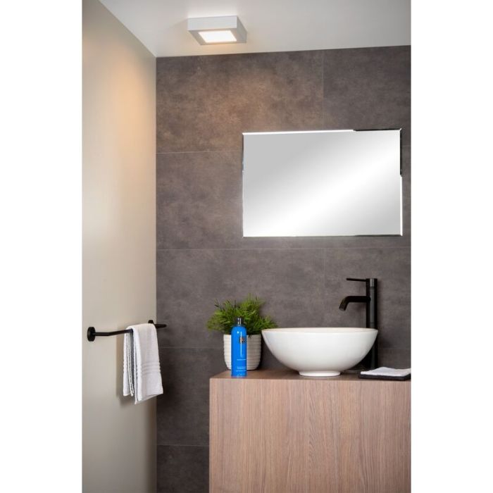 Weiße Deckenlampe Modern, Brice, 15W, 3000K LED, IP44