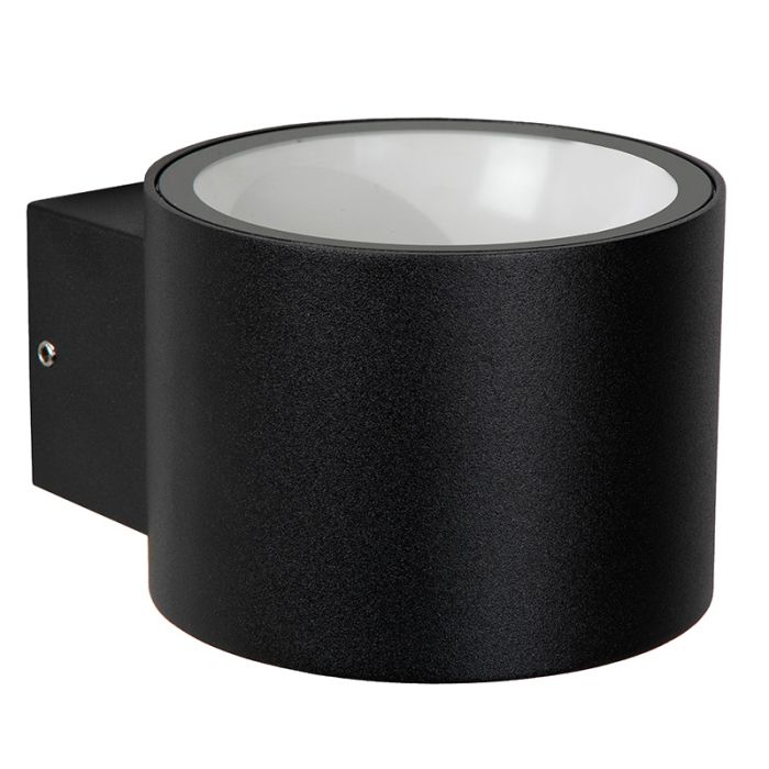 Schwarze Up down Wandleuchte Modern, Oxford, IP54