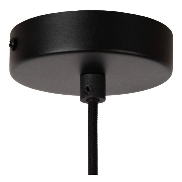 Schwarze Pendelleuchte Stoff, Gregory