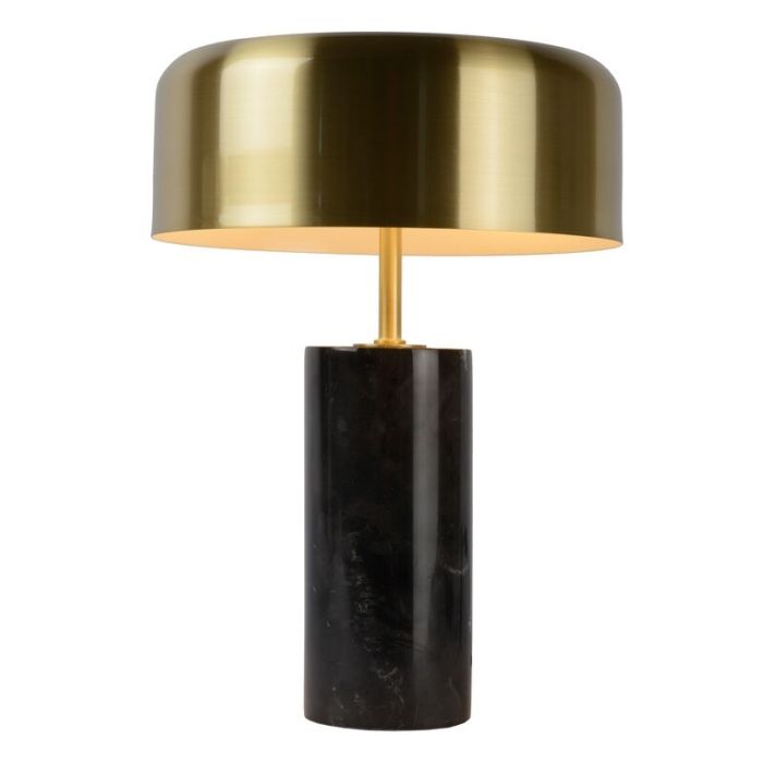 Marmor Tischleuchte Gold, Mirasol, mit Schalter