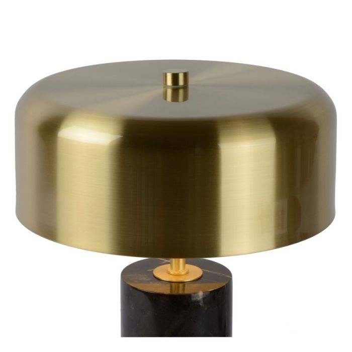 Marmor Tischleuchte Gold, Mirasol, mit Schalter