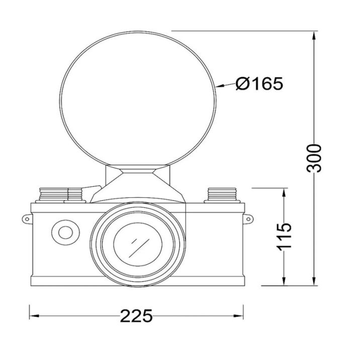 Schwarze Tischleuchte Retro, Extravaganza Camera, mit Schalter
