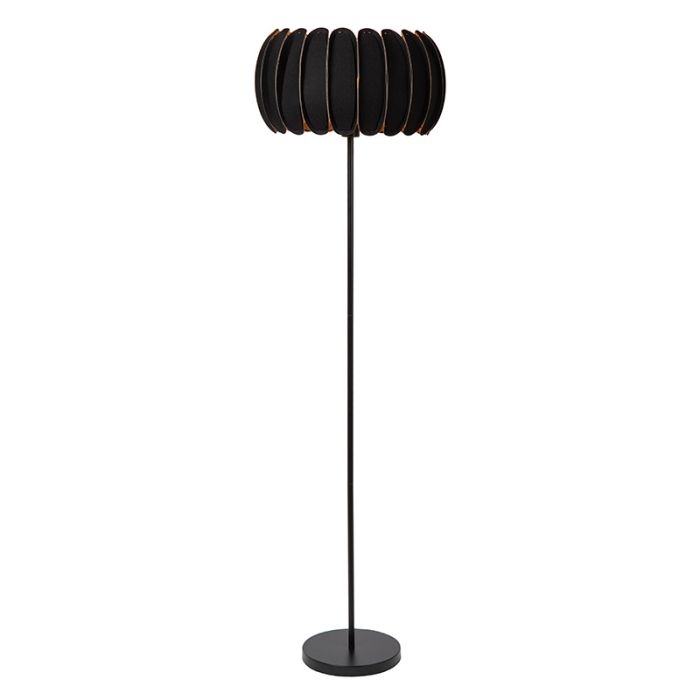 Schwarze Stehlampe Modern, Spencer, mit Schalter