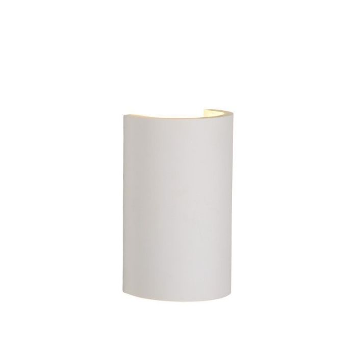 Gips Wandleuchte Weiß, Gipsy