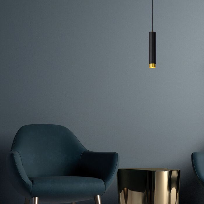 Schwarze Pendelleuchte Modern, Floris