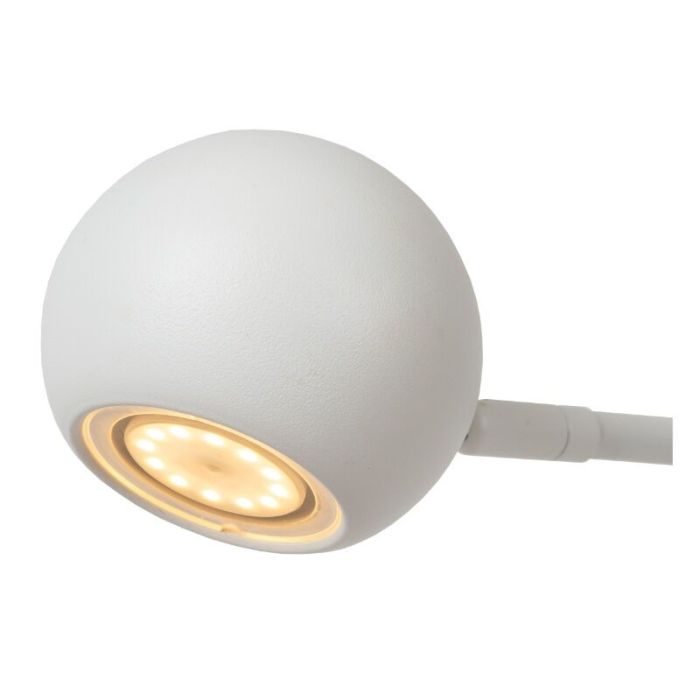 Weiße aufladbare Tischlampe Modern, Comet, 3W, 2700K LED, mit Touch-Dimmer