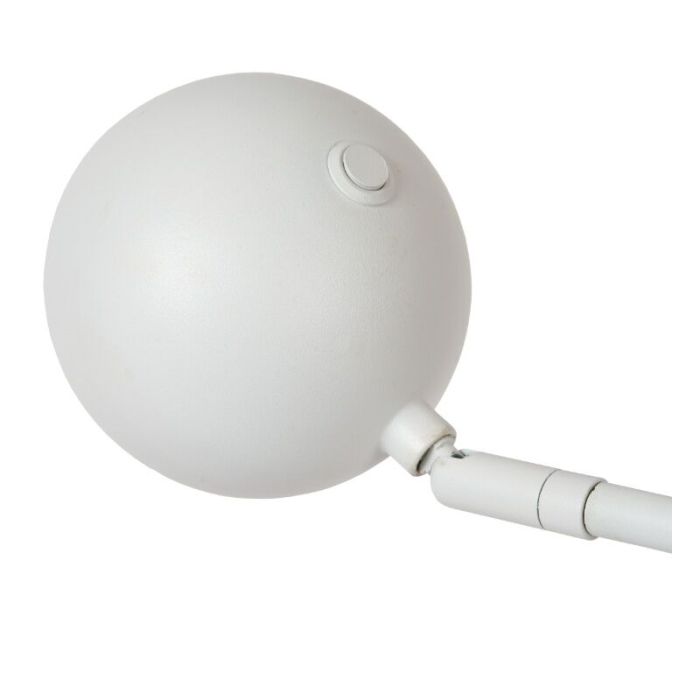 Weiße aufladbare Tischlampe Modern, Comet, 3W, 2700K LED, mit Touch-Dimmer
