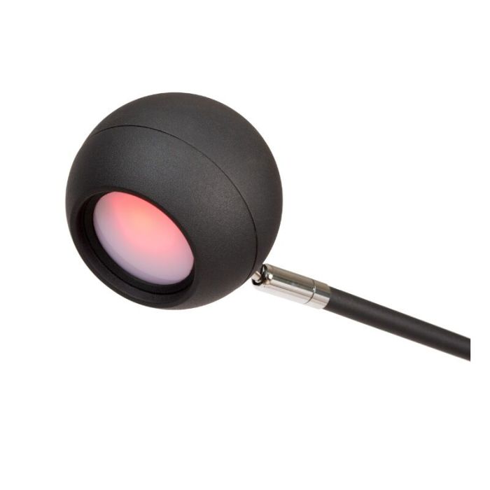 Schwarze aufladbare Stehlampe Modern, Comet, 3W, 2700K LED, mit Touch-Dimmer