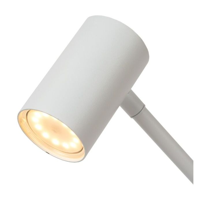 Weiße aufladbare Stehlampe Modern, Tipik, 3W, 2700K LED, mit Touch-Dimmer
