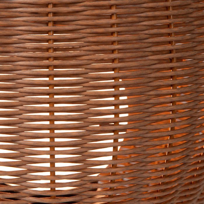 Braune Außen Tischleuchte Landhaus, Colin, 3W, 3000K LED, IP44, 3-stufig dimmbar