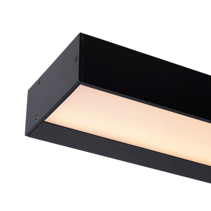 Schwarze Wandleuchte Badezimmer Modern, Alexa, 8W, 3000K LED, IP44