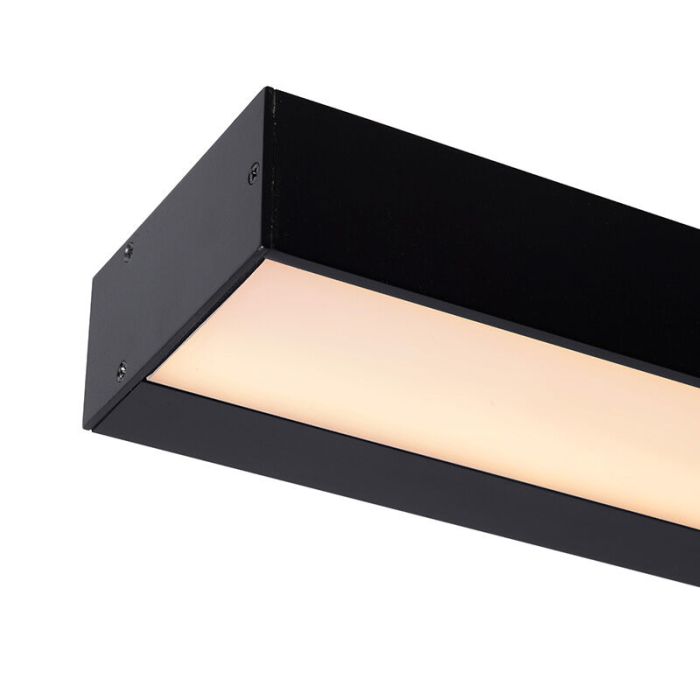 Schwarze Wandleuchte Badezimmer Modern, Alexa, 13W, 3000K LED, IP44