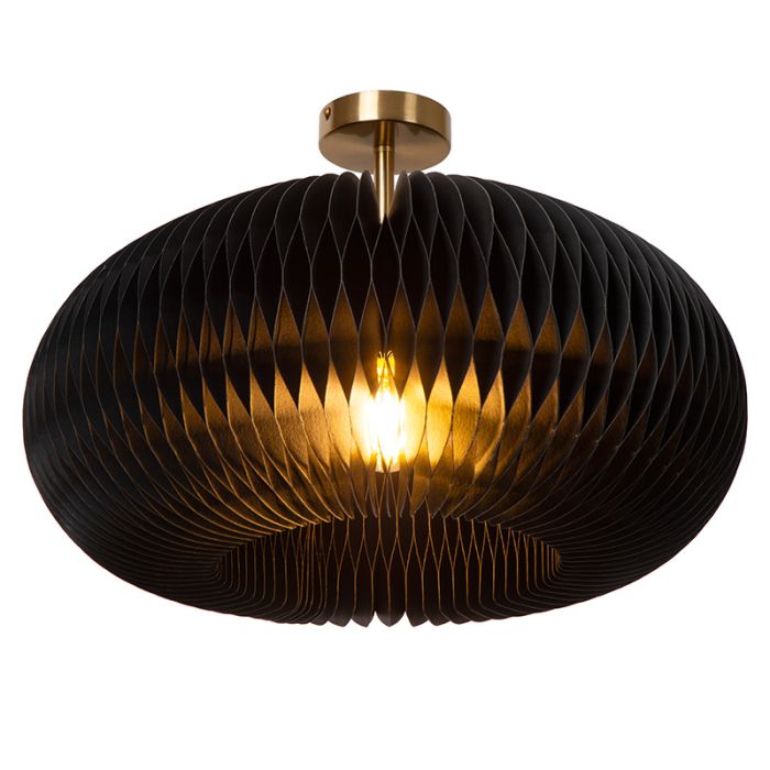 Papier Deckenlampe Schwarz, Armoni