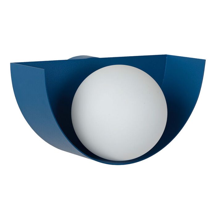 Blaue Wandleuchte Retro, Benni