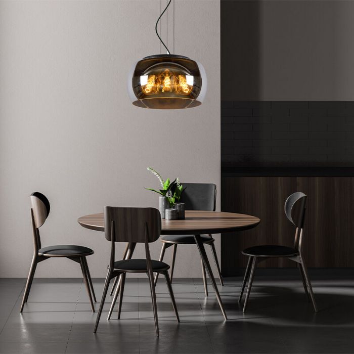 Graue Pendelleuchte Modern, Olivia