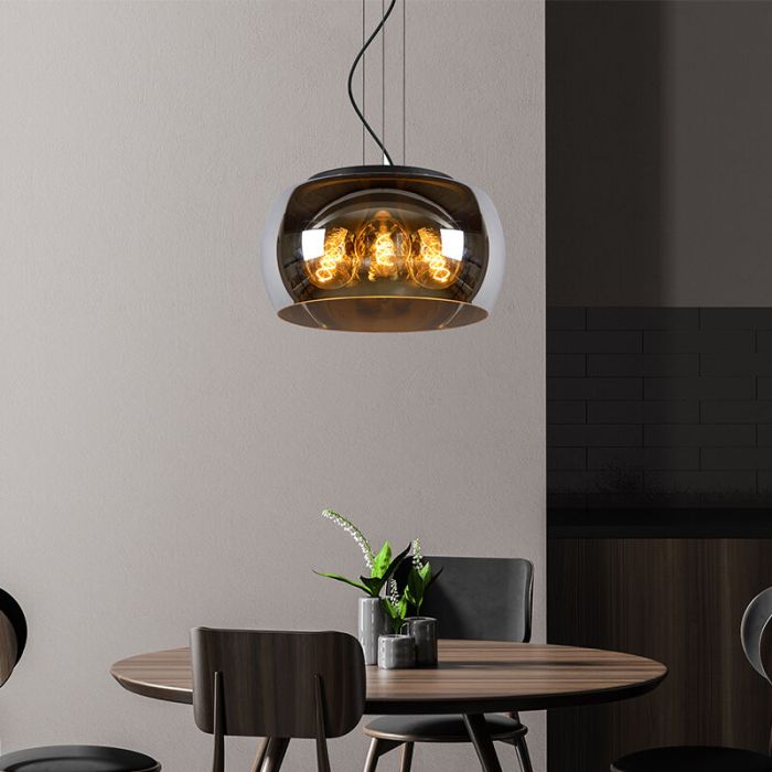 Graue Pendelleuchte Modern, Olivia