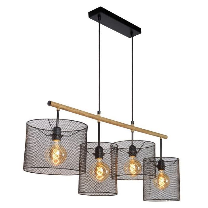 Schwarze Pendelleuchte Retro, Baskett