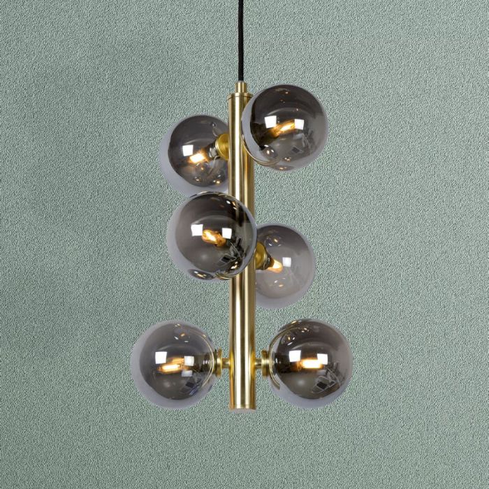 Goldene Pendelleuchte Retro, Tycho