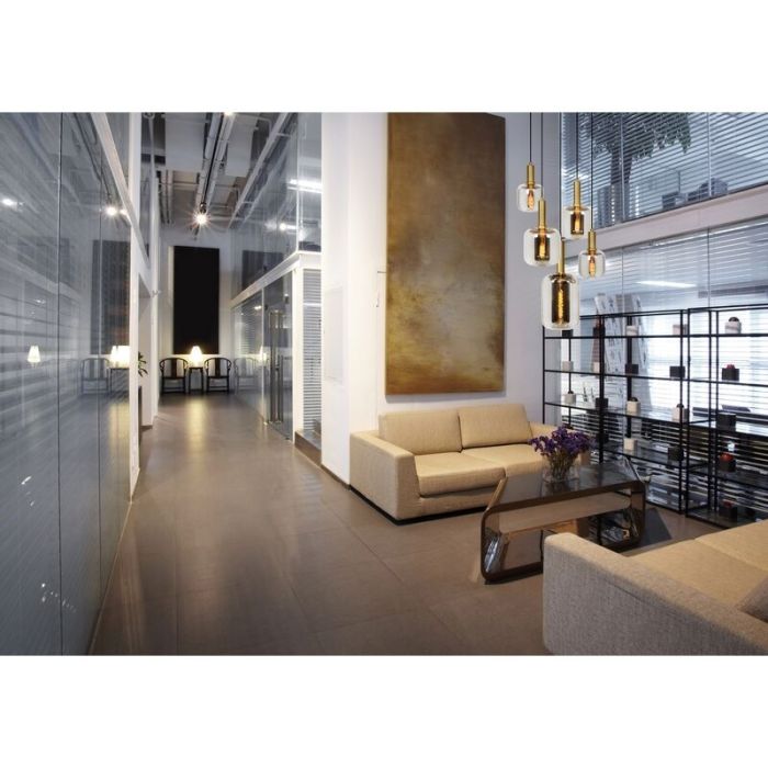 Goldene Pendelleuchte Modern, Joanet