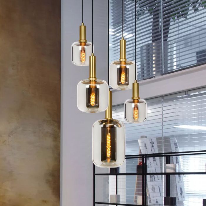 Goldene Pendelleuchte Modern, Joanet